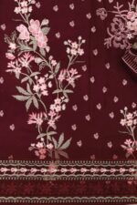 WC Khaadi 3 Pc (Mehroon) - Image 2